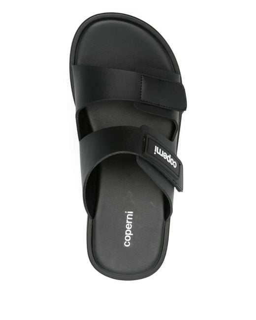 Coperni Black 'Patch Wedge Sandale' Keile