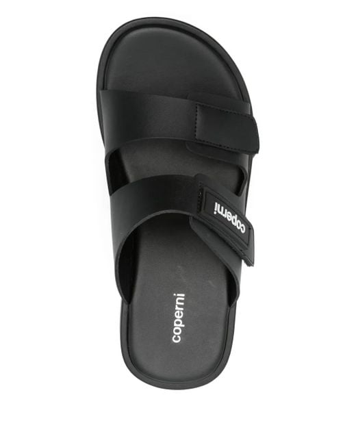 Coperni Black 'Patch Wedge Sandale' Keile