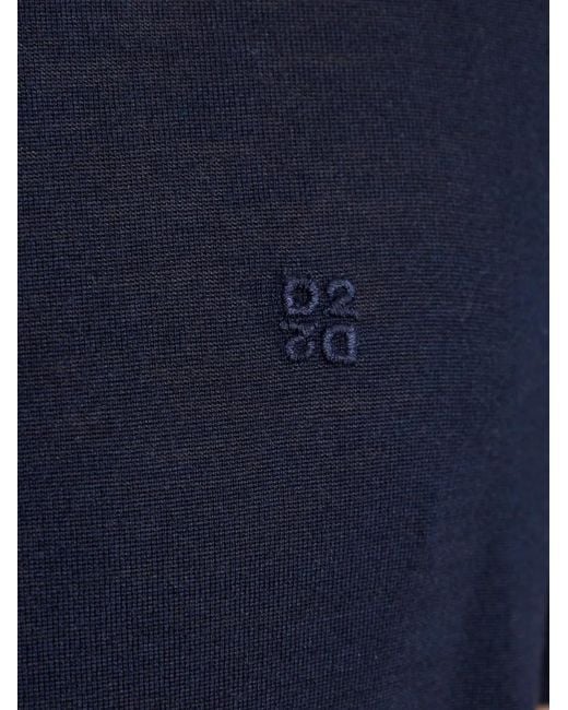 DSquared² Blue Buttoned Polo Shirt for men