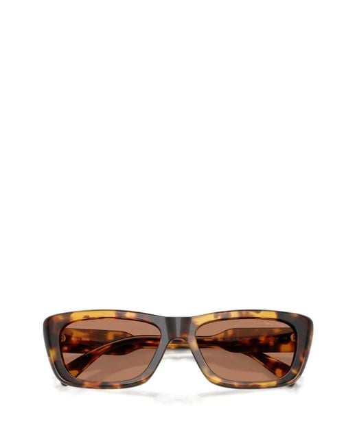 Miu Miu Pink Tortoiseshell-Effect Sunglasses