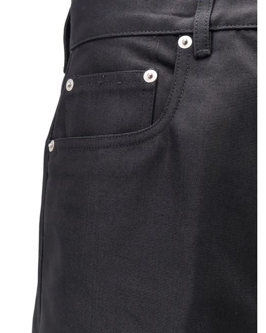 Rick Owens Blue Buttoned Trousers for men