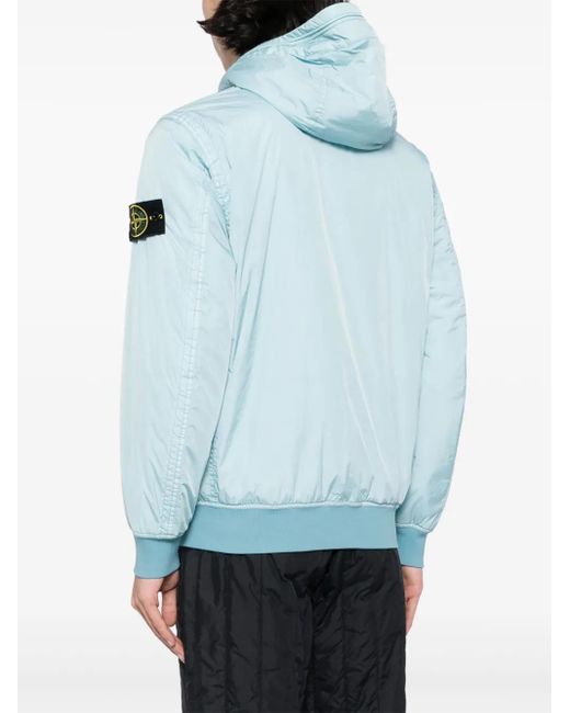 メンズ Stone Island フーデッド ジャケット Blue