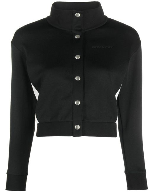 Givenchy Black Cropped-Jacke mit Einsätzen