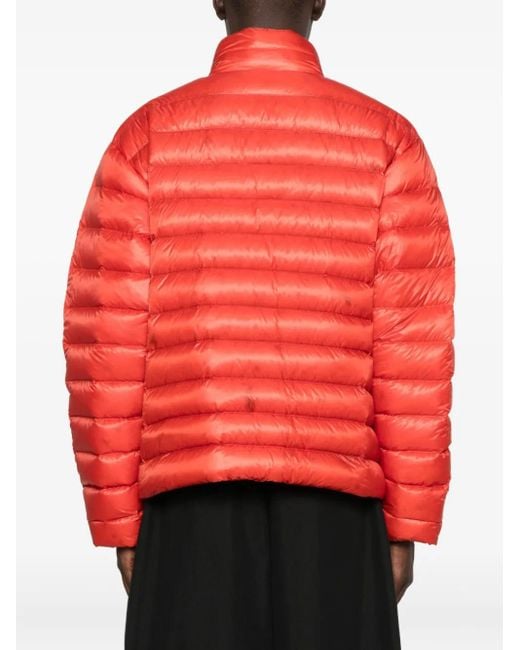 Jil Sander Red Quilted Down Jacket for men