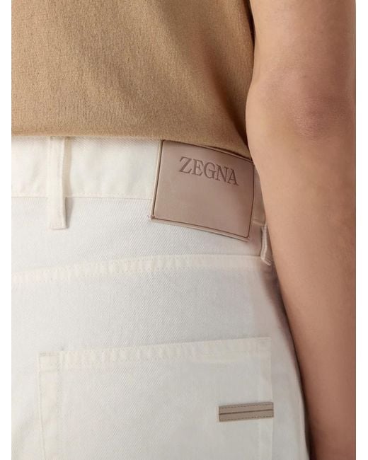 Zegna White Roccia Trousers for men