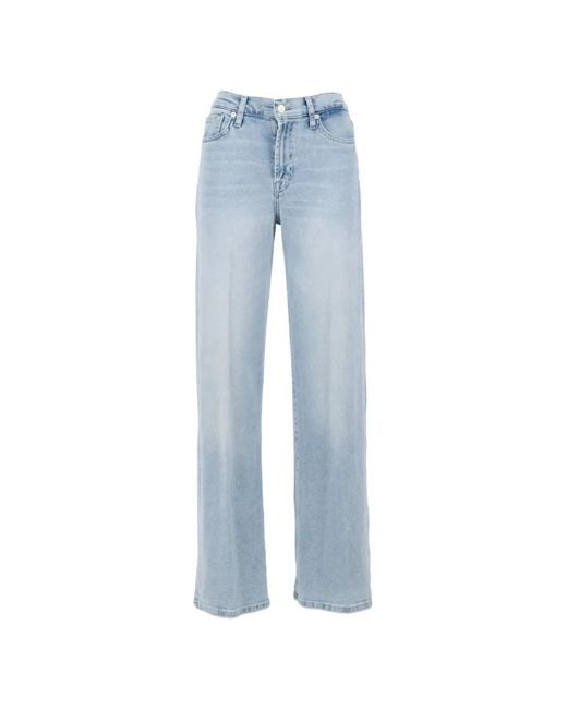 7 For All Mankind Blue Lotta Tailorless Jeans
