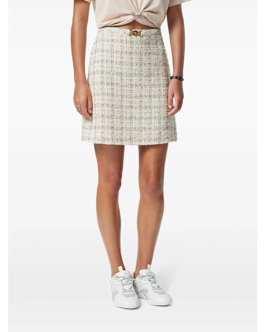 Versace Natural Flared Mini Skirt
