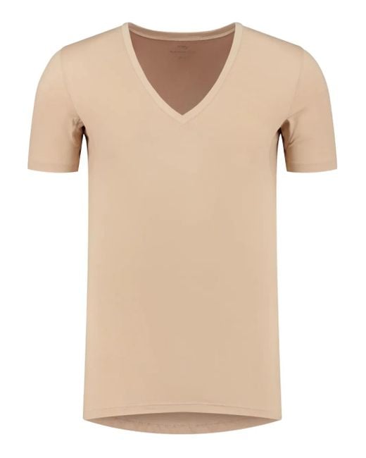 Stenstroms Natural V-Neck T-Shirt for men