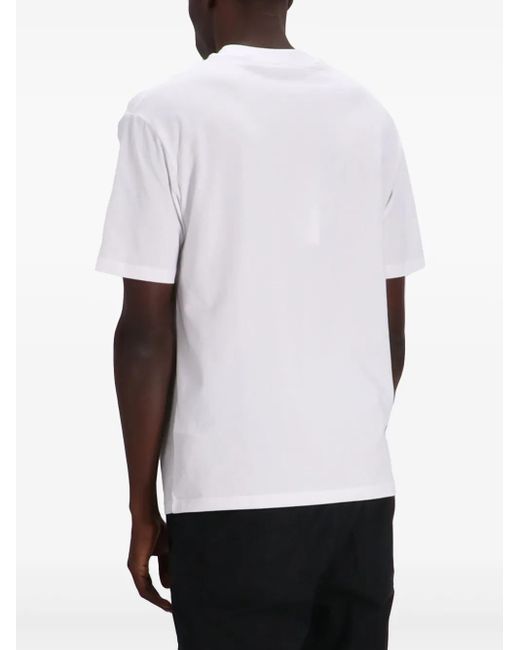 メンズ Karl Lagerfeld ロゴ Tシャツ White