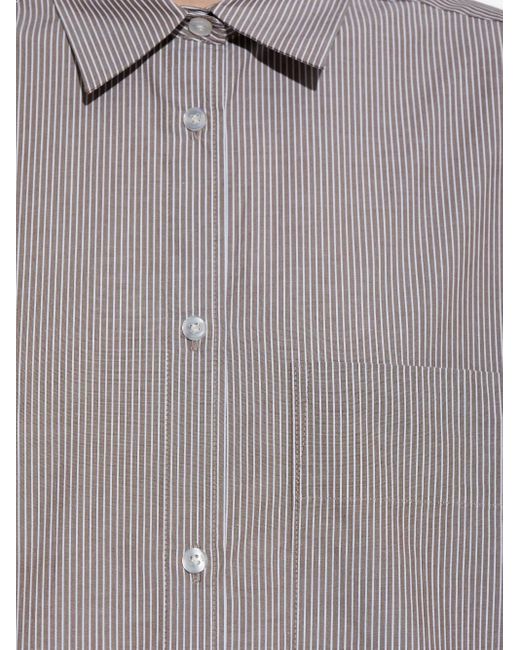 By Malene Birger Gray Striped Button-Down Shirt