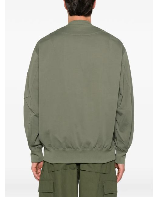 Comme des Garçons Green V-Neck Bomber Jacket for men