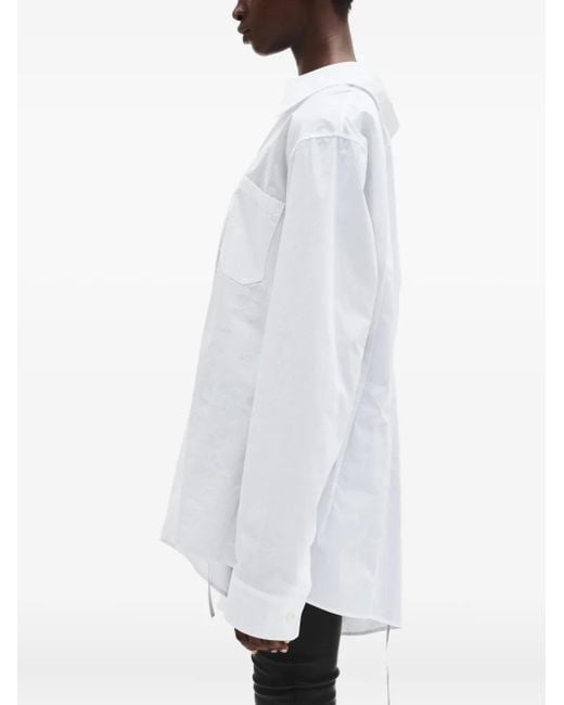 Ann Demeulemeester White Asymmetric Shirt