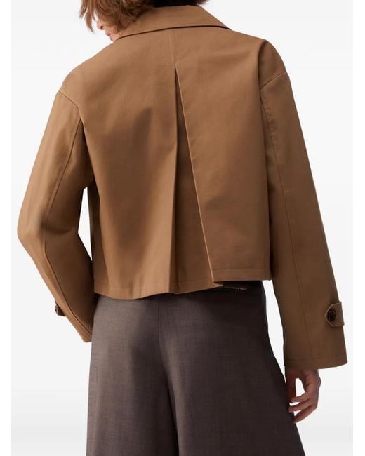 Liu Jo Natural Short Gabardine Trench Coat