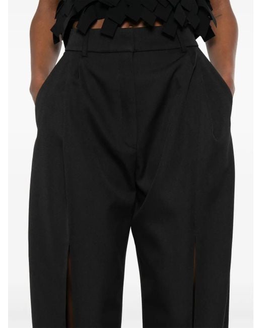 A.W.A.K.E. MODE Black High-Waisted Trousers