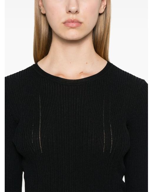 Twinset リボンディテール トップ Black