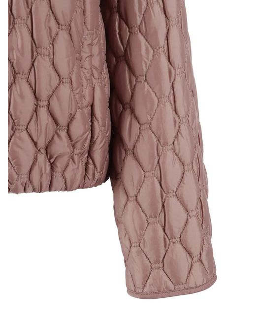 DUNO Pink Hooded Quilted Jacket