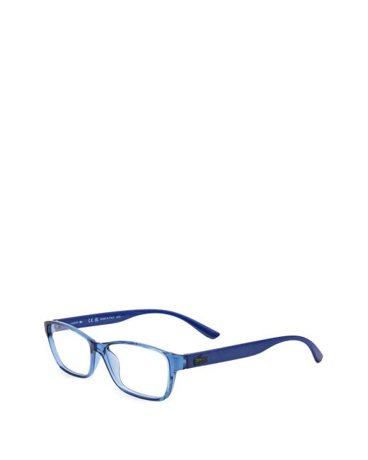 Lacoste Blue Eckige Brille Mit Glitter-Bügel