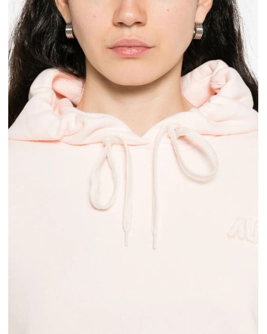 Autry Hoodie Met Geborduurd Logo in het Pink