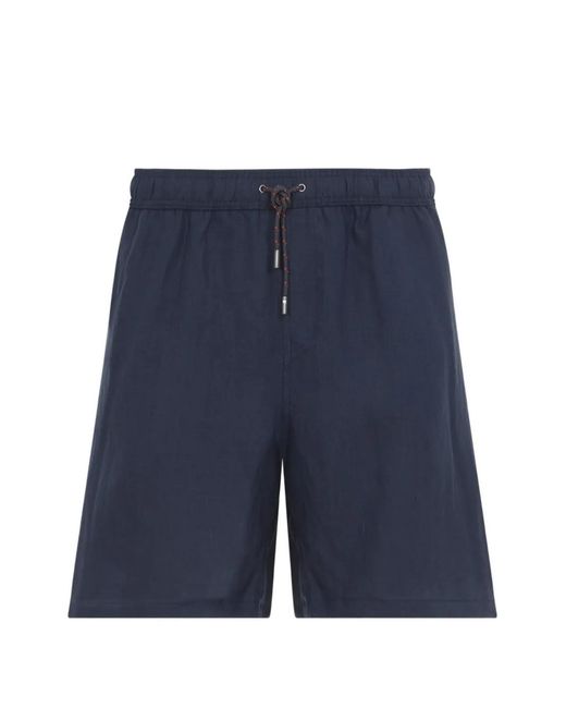 Sease Blue Drawstring Swim Shorts for men