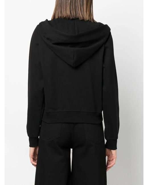 DIESEL Black Drawstring Zipped Hoodie