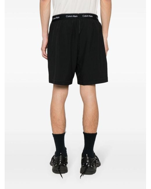 Calvin Klein Shorts mit gummiertem Logo in Schwarz für Herren | Lyst DE