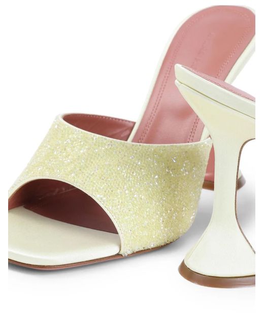 AMINA MUADDI Metallic Lupita Heeled Sandals