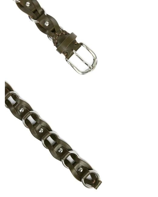 Isabel Marant White Bali Leather Belt