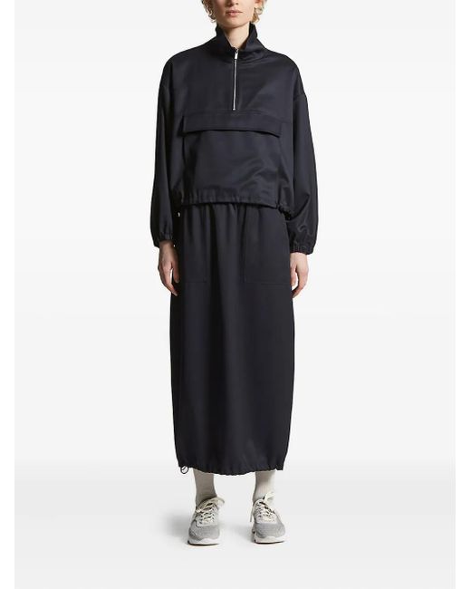 Peserico Black Half-Zip Pocket Sweatshirt