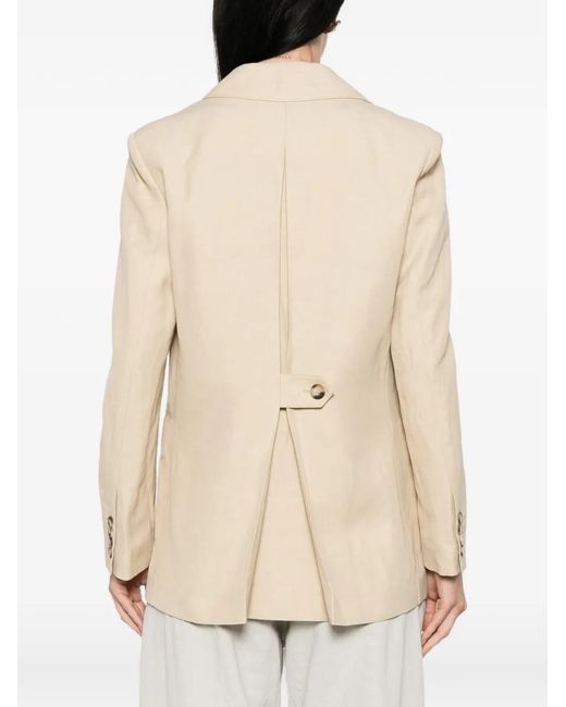 Joseph Natural Buttoned Single-Breasted Blazer