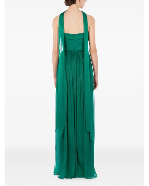 Vestido Largo Iris Pin IMROSKA de color Green