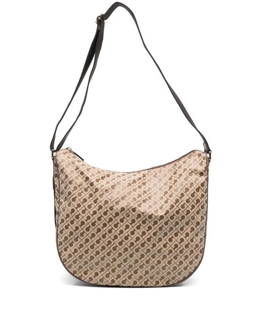 Gherardini White Pattern-Print Shoulder Bag