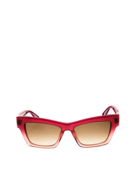 Furla Pink Rectangular-Frame Sunglasses