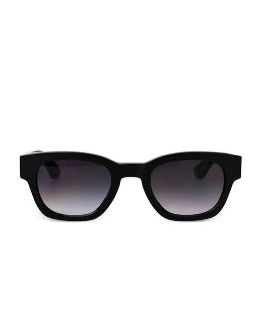 McQueen Black Square-Frame Sunglasses for men