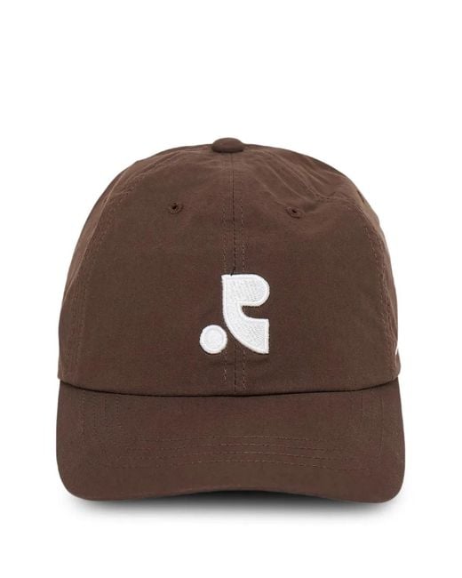 Restrait Caps Rest&Recreation Logo-Embroidered Cotton Cap in Brown | Lyst
