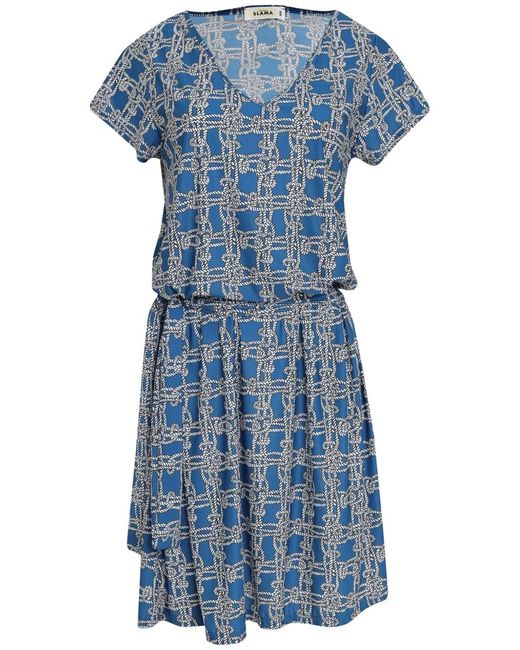 Amir Slama Blue Belted Dress