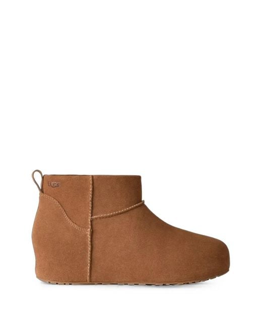 Ugg Brown Classic Mini Enwrap Suede Ankle Boots