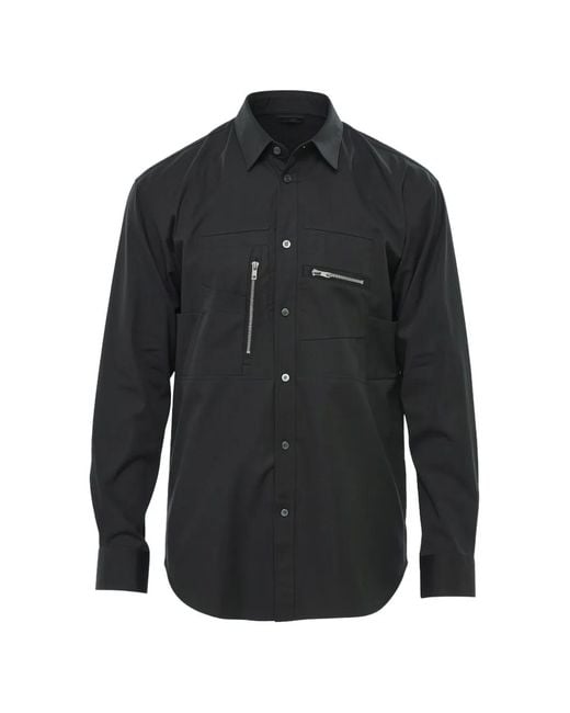 Comme des Garçons Black Multi-Pocket Zip-Detail Shirt for men