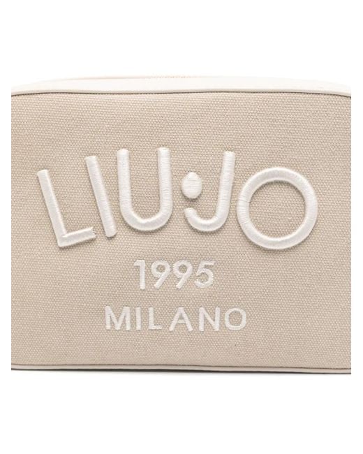 Liu Jo Natural Kleine Umhängetasche Mit Logo-Patch