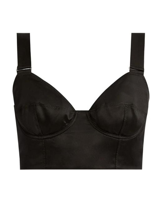 Erdem Black Corset Bra Top