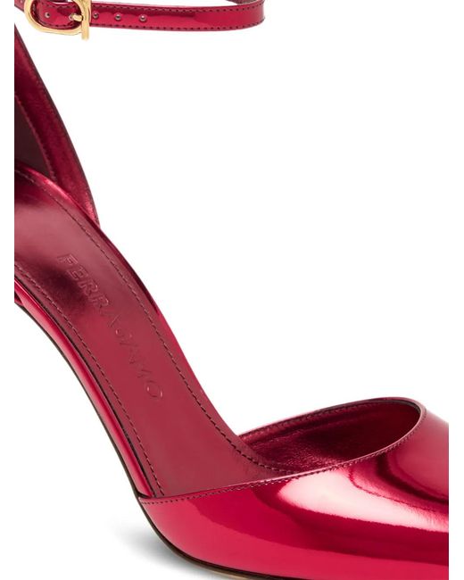 Ferragamo Red Maily 95 Pumps