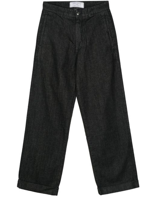 Societe Anonyme Black Oxford Cotton Jeans
