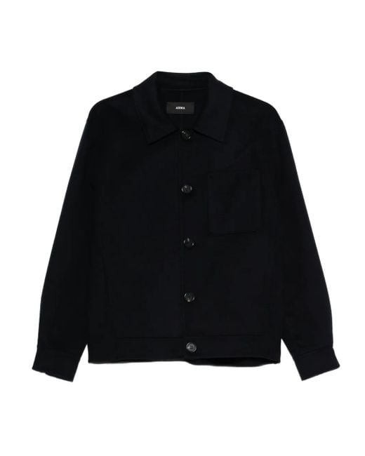 Arma Black Jur Button-Fastening Jacket for men