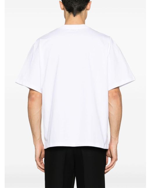 Sandro Jersey T-shirt Met Logo in het White voor heren
