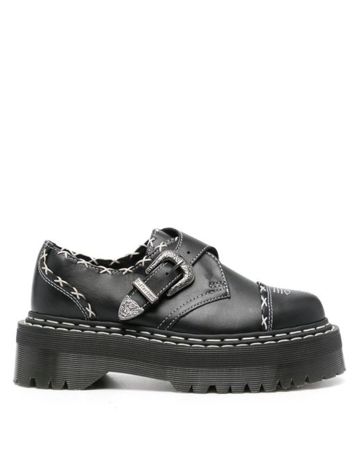 Monk Gothic Americana platform loafers di Dr. Martens in Black