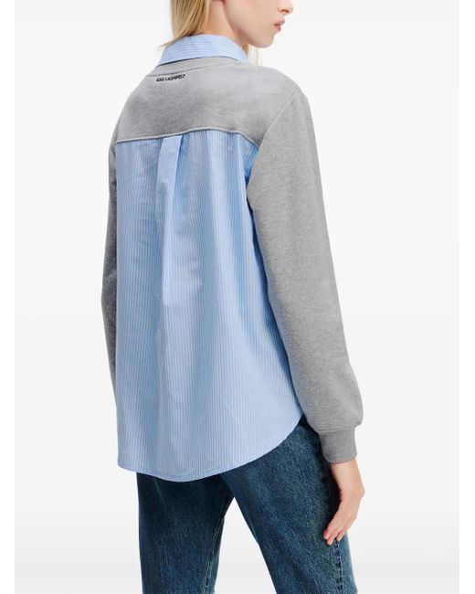 Karl Lagerfeld Gray Ikon Karl Sweatshirt