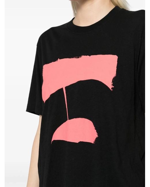 JNBY Black Short-Sleeved T-Shirt
