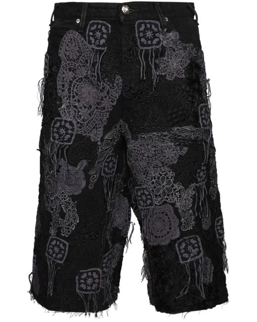 Pantalones vaqueros cortos Poetic Lust Earthling VIP de hombre de color Black
