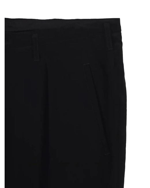 Yohji Yamamoto Black Pantalon Chino À Plis for men