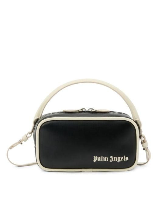 Palm Angels Black Classic Logo Rectangular-Shape Crossbody Bag