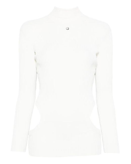 Coperni Geribbelde Top in het White